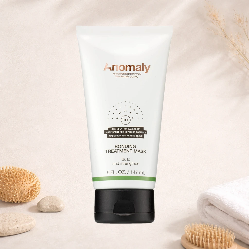Anomaly Bonding Treatment Mask with Keratin for Dry & Damaged Hair | Strengthen & Protect | Sulfate Free & Paraben Free | Eco Friendly & Sustainable Packaging from Ocean Plastic, 5 fl. oz., white
